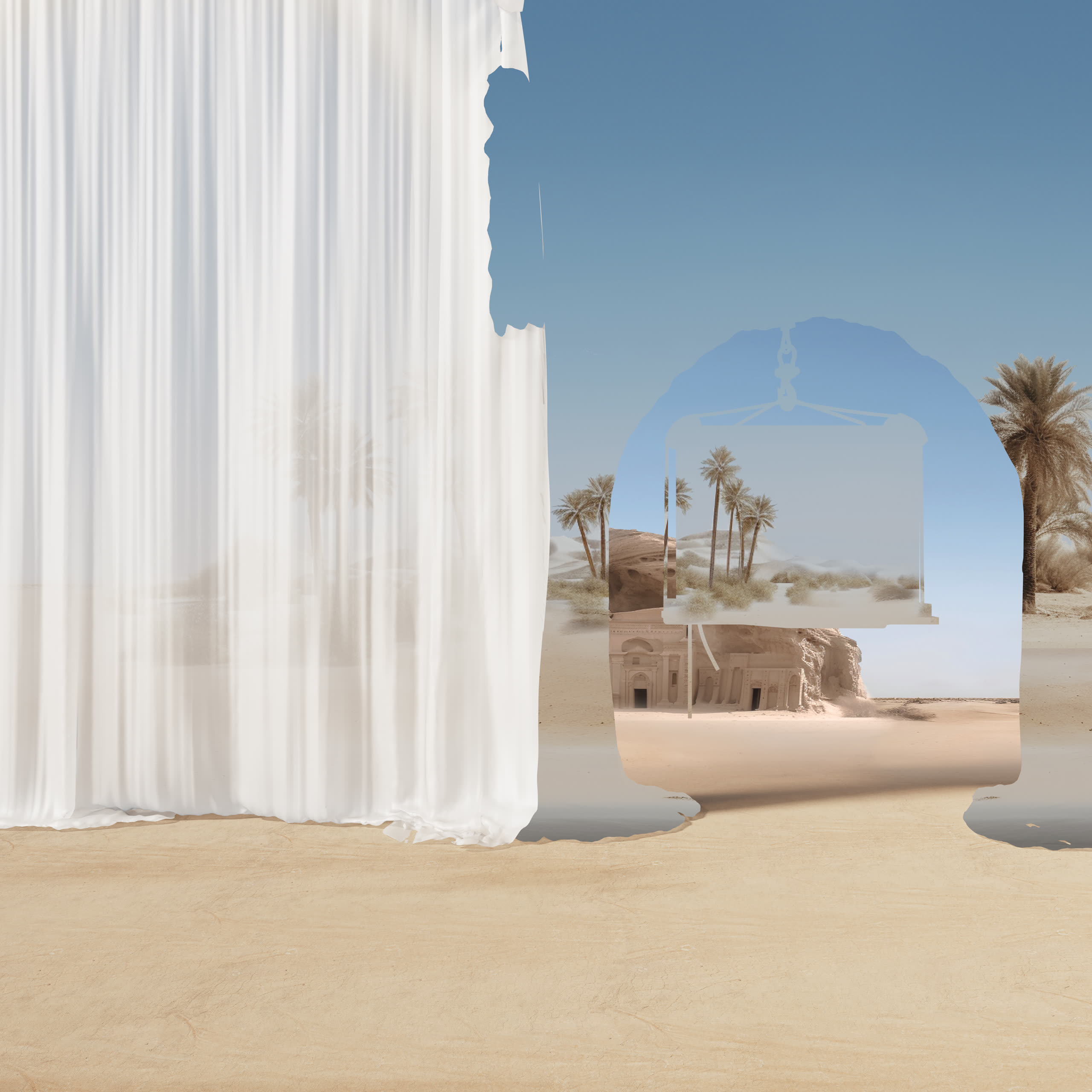 Level Shoes curtain-lift reveal frame